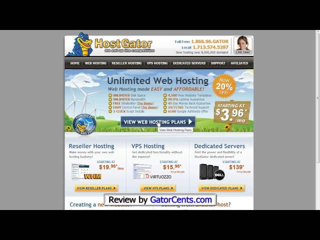 Hosting Gator - Web Hosting Coupon Code: GATORCENTS