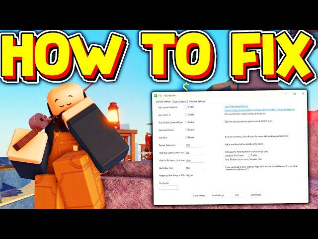 HOW TO FIX FISCH MACRO! (Fisch Macro Fix Guide) ROBLOX