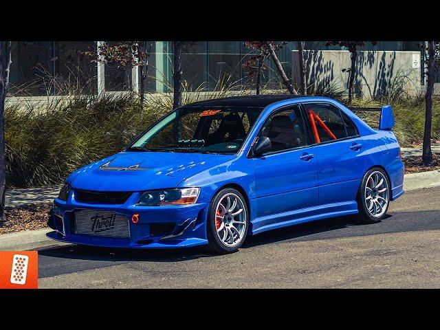 Building a Mitsubishi Lancer EVO VIII in 12 minutes! (COMPLETE TRANSFORMATION)