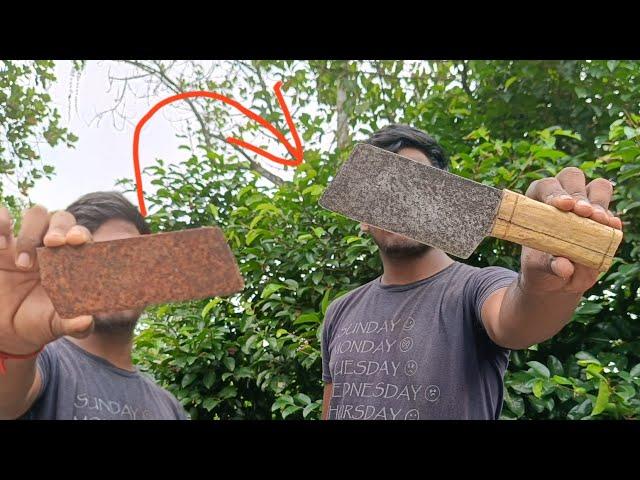 knife making with old knife  in Malayalam by kk 4 tech