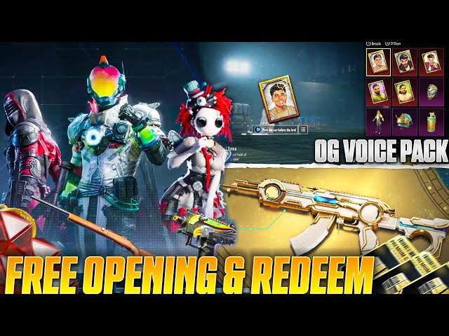SORRY...BGMI PLAYERS | FREE PREMIUM CRATE M762 & MYTHIC FORGE OPENING | OG BGMI CREATOR VOICE PACK.
