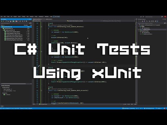 C# Unit Tests Using xUnit (.NET) (Beginner)