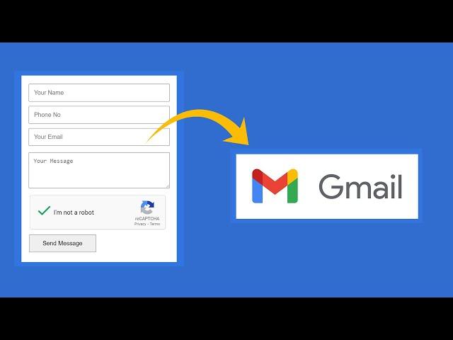 How To Make Contact Form With Captcha | Create Working Contact Form Wtih reCaptcha