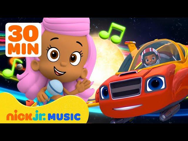 Blaze, Team Umizoomi, and Bubble Guppies Sing About Science!  30 Minutes | Nick Jr. Music