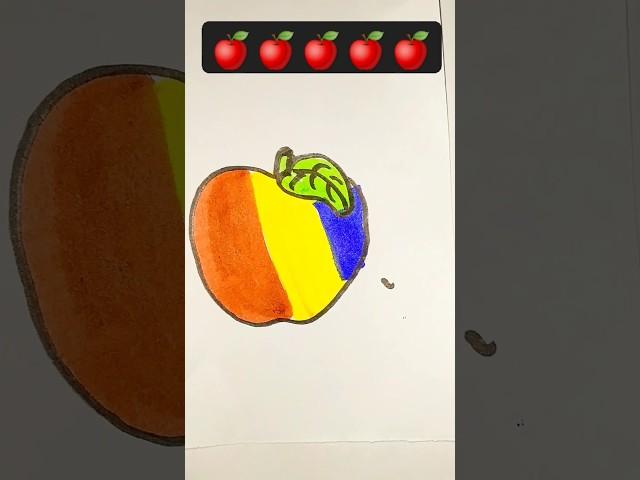 Colour comedy apple #artworker #drawing #funnyartist #artandcraft #artdrawing #cartoon #comedy