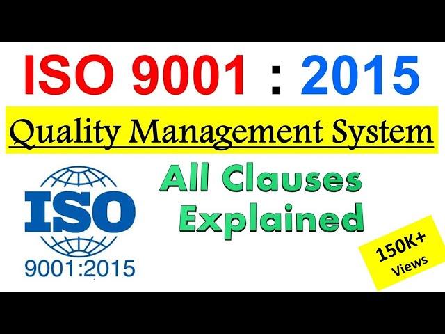 ISO 9001:2015 - Quality Management System | All 10 clauses explained Step by Step