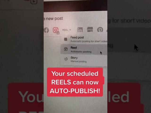 How to schedule (and auto-publish) IG Reels FAST! #shorts