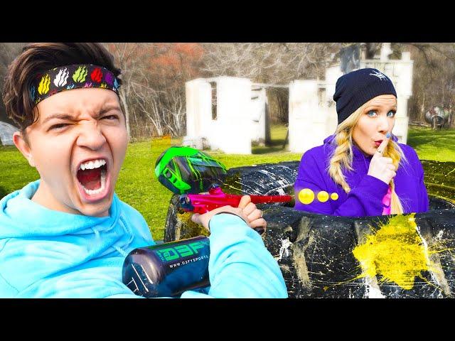 EXTREME Paintball Hide and Seek vs MY WIFE Brianna!