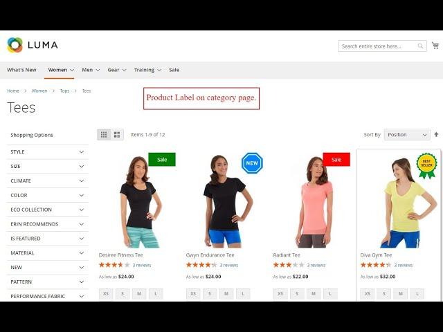 Product Label - Sparsh Magento 2 Extension