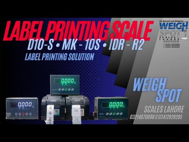 Label Printing Scale | #barcode #qrcode | #labelprinter | #weightscale | Weighing Scale with Printer