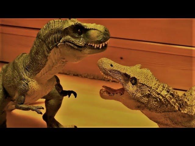 T-Rex vs Spinosaurus - Stop Motion