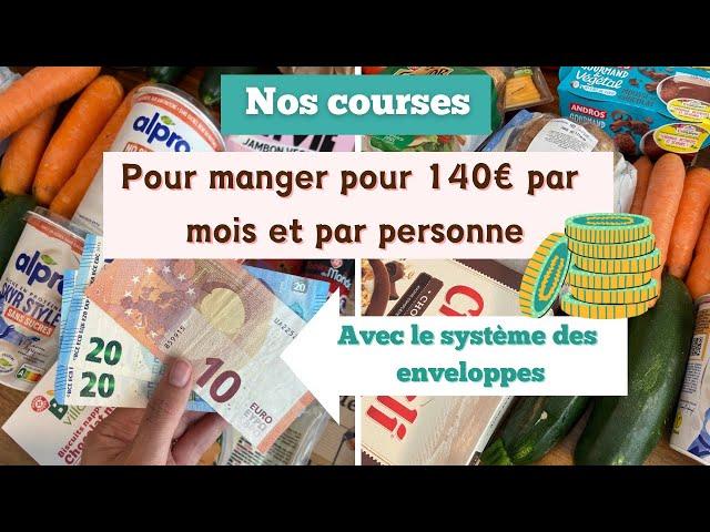 Diminuer son budget courses | Notre organisation pour moins dépenser (système des enveloppes)