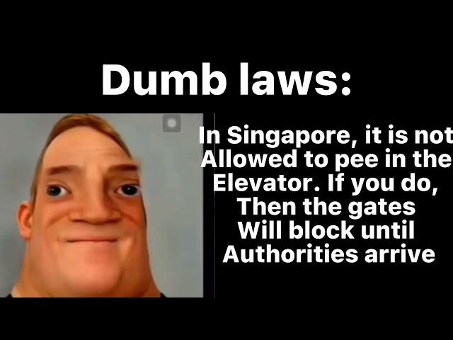 Mr incredible becoming idiot (stupid laws)