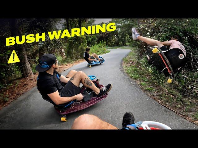 Crazy Cart Nature Trail Mayhem! // Tandems POV with our 900w 48v's