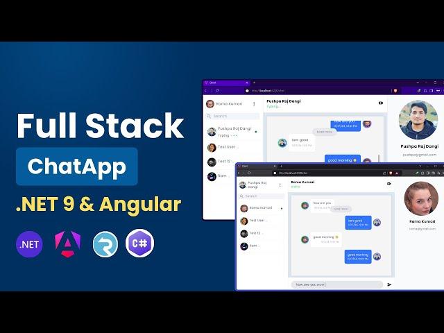 .NET 9 , SignalR & Angular 19 - Full Stack Chat App