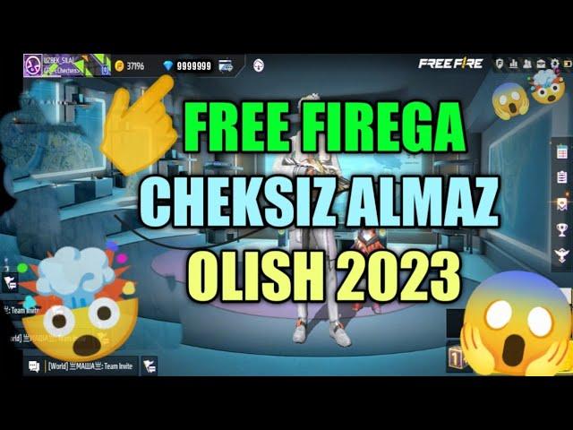 FREE FIREGA TEKIN ALMAZ OLISH  2023 || FREE FIRE BEPUL ALMAZ CHIT ILOVASI 2023