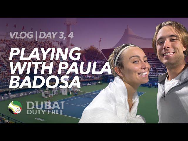 Training with Badosa in Dubai WTA 1000 | Vlog 2