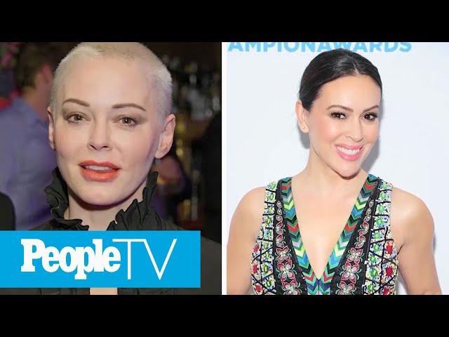 Rose McGowan Accuses Alyssa Milano Of Making Charmed Set 'Toxic AF' In Twitter Clash | PeopleTV