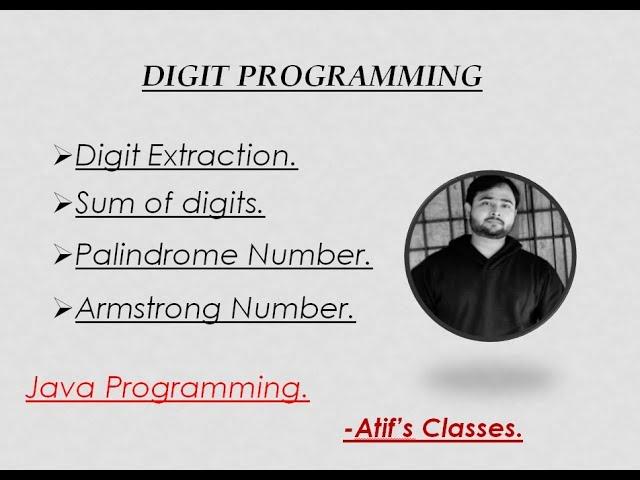 SUM OF DIGITS || DIGIT PROGRAMMING || DIGIT EXTRACTION IN JAVA USING BLUE_J - HINDI