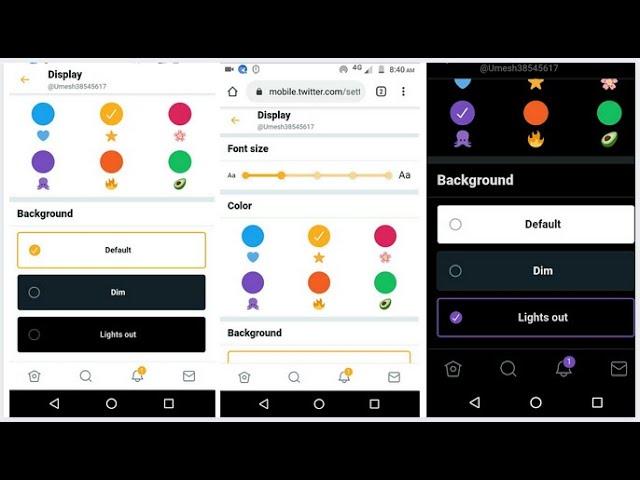 How To Change Twitter Display Color and Font size | CHANGE YOUR TWITTER THEME|Change Font Size New