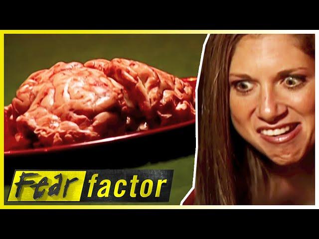 Eating COW'S BRAINS | Fear Factor US | S02 E03 | Full Episodes | Thrill Zone