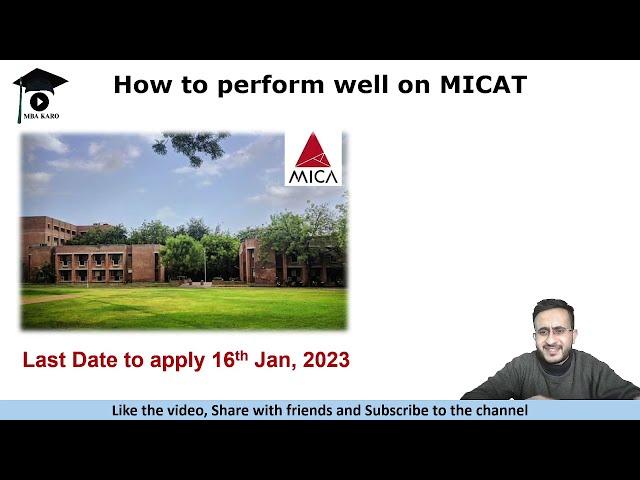 All About MICAT | Programs Offered | Cutoff | Exam Pattern | Preparation Guidelines | MBA Karo