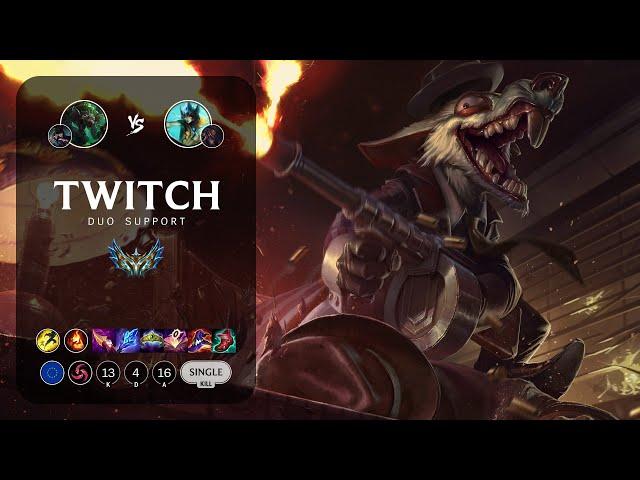 Twitch Support vs Nami - EUW Challenger Patch 13.1