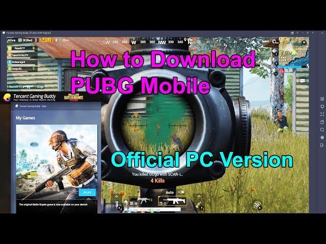 How to Play PUBG Mobile on PC OFFICIAL English Tencent Emulator | PUBG Mobile  PC Version 2018