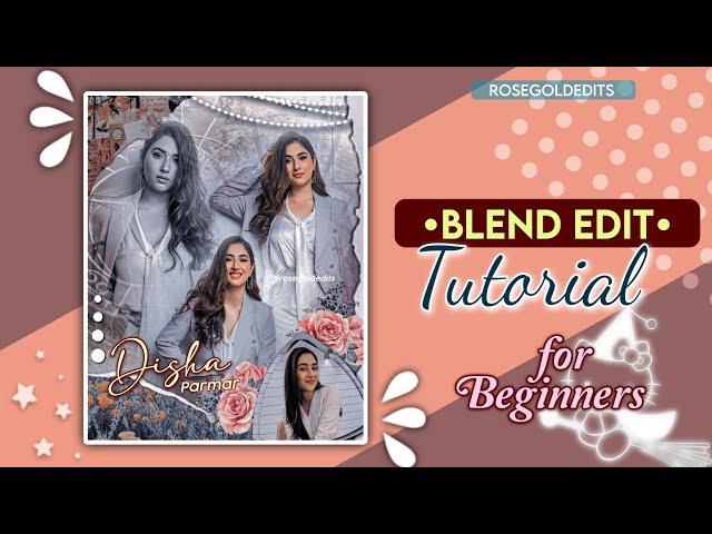 PicsArt editing tutorial for Beginners || Fanpage editing tutorial || Rose Gold Edits