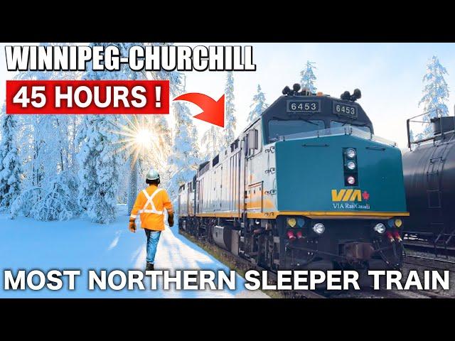 3 Days on the Canada's Most Northern Sleeper Train || VIA Rail (Winnipeg→Churchill)