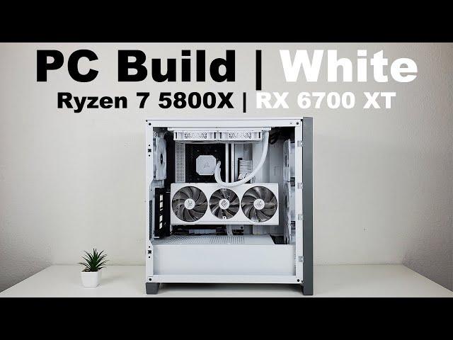 Gaming PC Build White | Hellhound Spectral | T-Force XTREEM | NZXT N7 B550 | Corsair 4000D