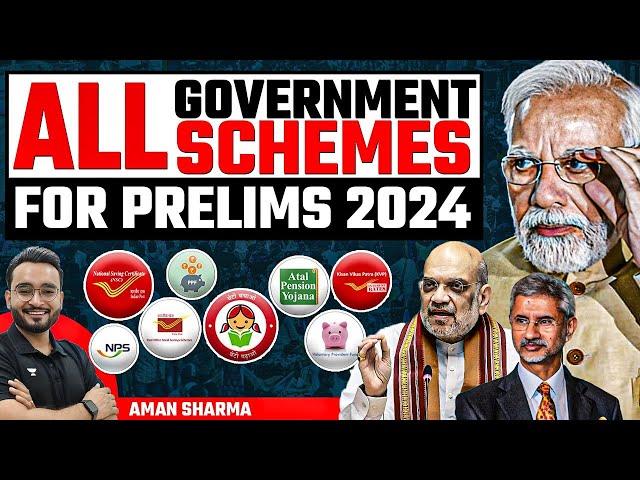 All Government Schemes for UPSC Prelims 2024 | Part 1| Ministry of Agriculture & Social Justice