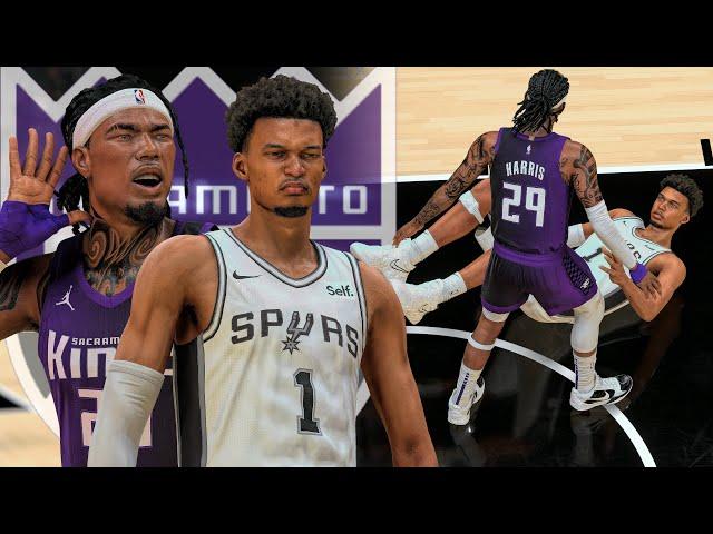 NBA 2K24 MyCAREER - DUNKED ON WEMBANYAMA TWICE!! BROKE THE ASSIST RECORD!