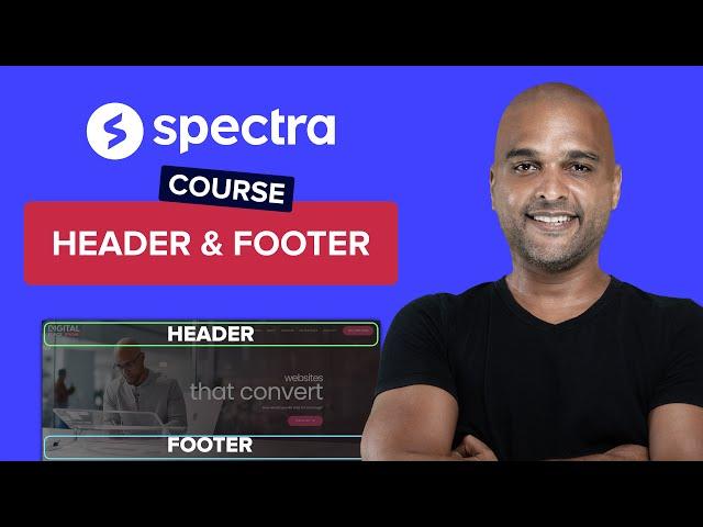 Customize Header & Footer | Build a Website With WordPress Spectra