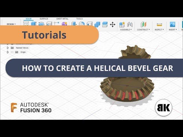 Fusion 360: How to create a Helical Bevel Gear