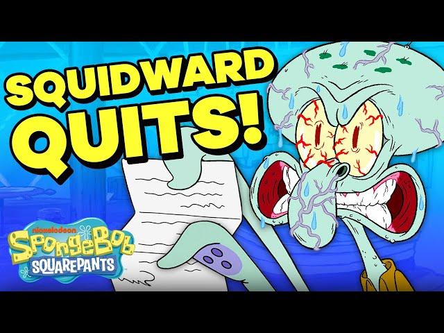 11 Times Squidward Should've QUIT The Krusty Krab!  | SpongeBob