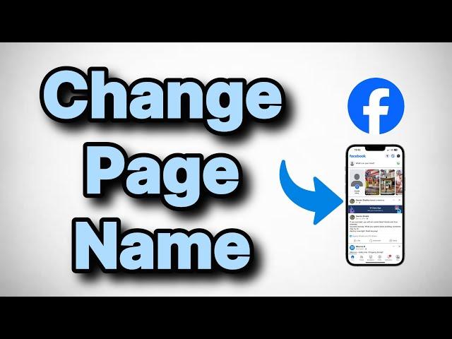 How to Change your Facebook Page Name