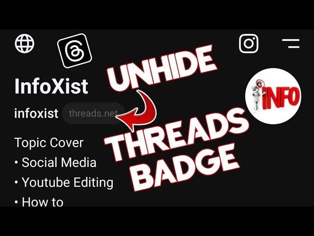 How To Unhide Threads Badge On Instagram | Threads App