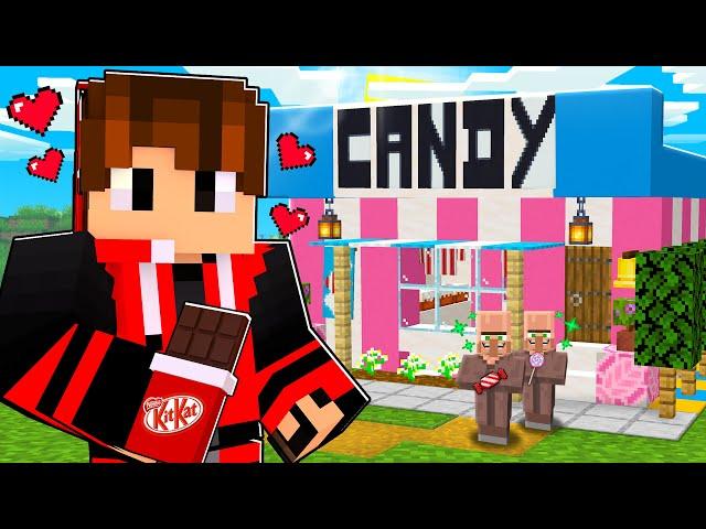 Upgrading 1$ CANDY Store to $1,000,000 STORE in MINECRAFT....