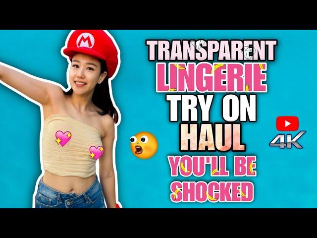 Transparent Fishnet Lingerie Try On Haul | See Through Lingerie | Get Ready With Me [4K]