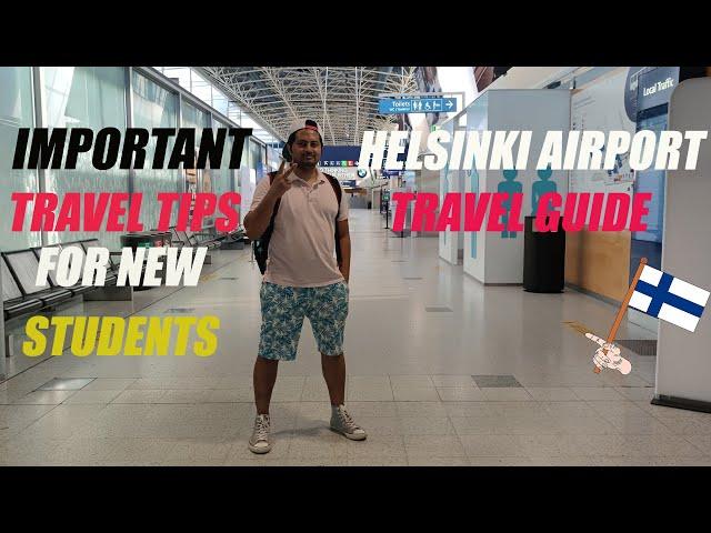 Helsinki Airport Travel Guide For New Students | How to Go Underground Train (English)