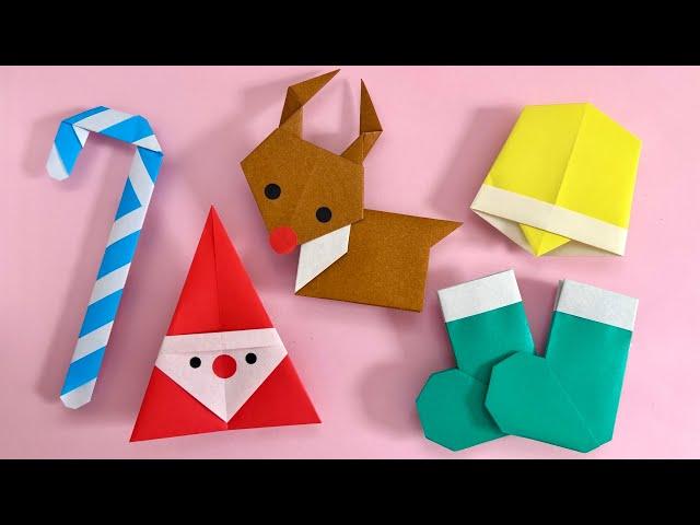 【折り紙】 超簡単！可愛い クリスマス 折り紙 折り方 まとめ Origami How to make a Easy Cute Paper Christmas Paper Craft DIY