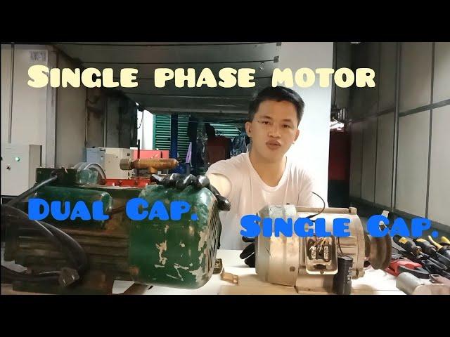 Single Phase Motor Winding Connection Single Cap. and Dual Cap. How to Reverse(Tagalog Explanation).