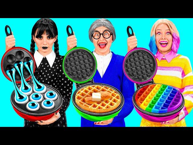 Wednesday vs Grandma Cooking Challenge | Funny Moments by TeamTeen Challenge