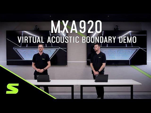 MXA920 Decken-Mikrofonarray: Virtual Acoustic Boundary Demonstration