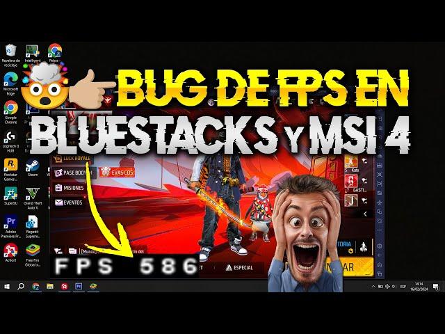  BUG de FPS EN BLUESTACKS y MSI App Player 4 - FREE FIRE + 240 FPS