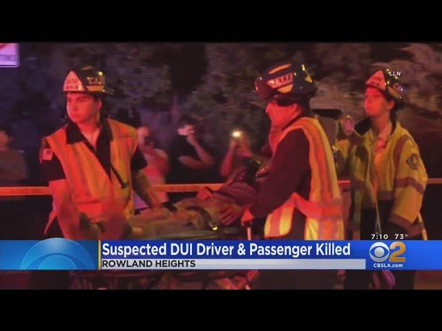 Pursuit in Rowland Heights ends in fatal crash