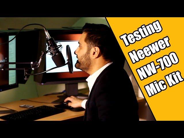 Raw Sound Test Neewer NW-700 Microphone 48v Kit Review and Setup