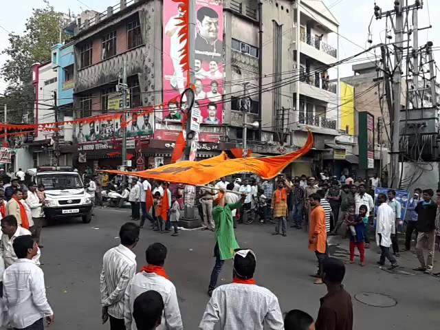 Sri Hanuman Jayanthi Shobha yatra organised by VHP, Bajrang Dal 2016(2)