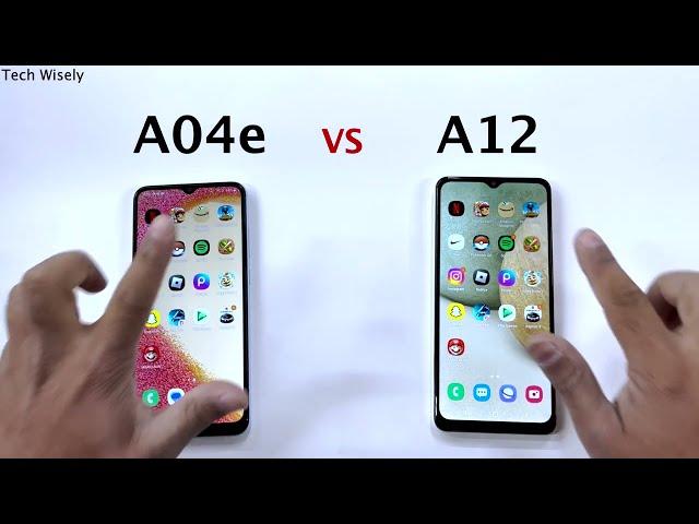 SAMSUNG A04e vs A12  - SPEED TEST